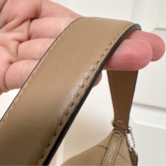 Coach Charlie Python Leather Hobo Tote in Tan NWT - Picture 7 of 14